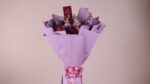 Mixed flowers purple bouquet