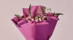 Pink baby rose bouquet with perfume - Image 2