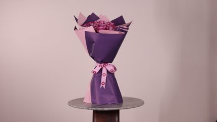 20 purple roses bouquet