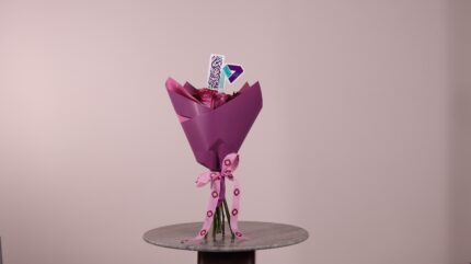 10 purple roses bouquet