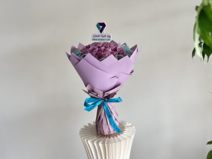 30 purple roses bouquet