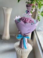 ⁦30 purple roses bouquet⁩ - الصورة ⁦3⁩