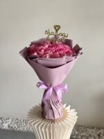 ⁦20 pink roses bouquet⁩ - الصورة ⁦4⁩