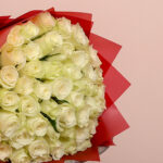 Ivory Passion | 50 White Roses - Image 5